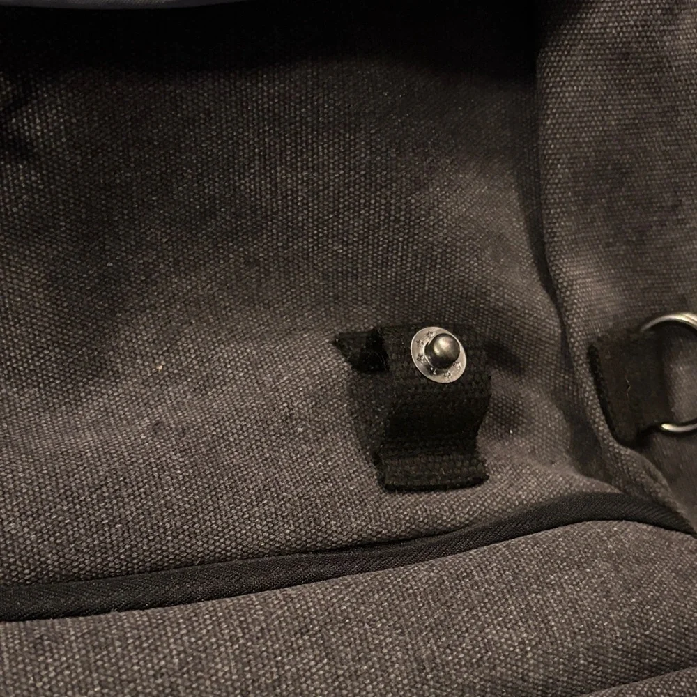 Black Canvas Backpack for Camera
